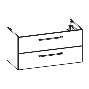 Pelipal PCON Waschtischunterschrank 95 cm Skizze