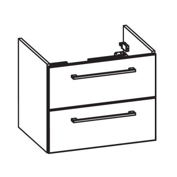 Pelipal PCON Waschtischunterschrank 60 cm Skizze