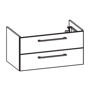 Pelipal PCON Waschtischunterschrank 100 cm Skizze