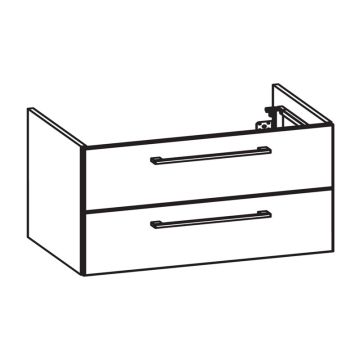 Pelipal PCON Waschtischunterschrank 95 cm Skizze