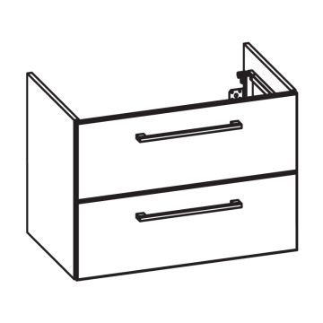 Pelipal PCON Waschtischunterschrank 65 cm Skizze