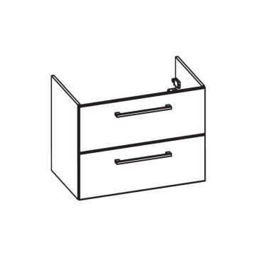 Pelipal PCON Waschtischunterschrank 60 cm Skizze