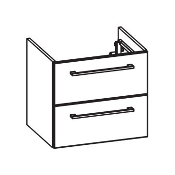 Pelipal PCON Waschtischunterschrank 53 cm Skizze