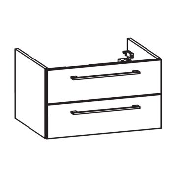 Pelipal PCON Waschtischunterschrank 100 cm Skizze