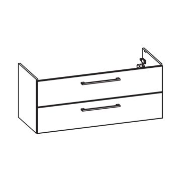 Pelipal PCON Waschtischunterschrank 115 cm Skizze