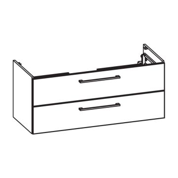 Pelipal PCON Waschtischunterschrank 115 cm Skizze