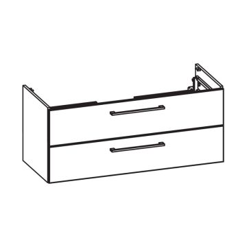 Pelipal PCON Waschtischunterschrank 115 cm Skizze