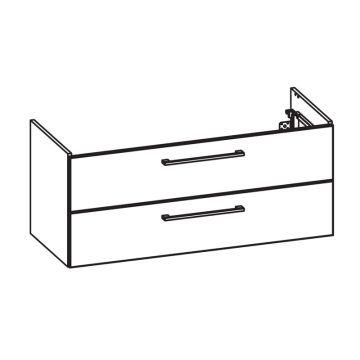 Pelipal PCON Waschtischunterschrank 115 cm Skizze