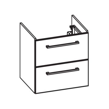 Pelipal PCON Waschtischunterschrank 47 cm Skizze