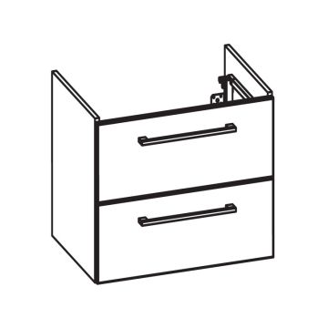 Pelipal PCON Waschtischunterschrank 51 cm Skizze