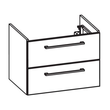 Pelipal PCON Waschtischunterschrank 65 cm Skizze