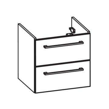 Pelipal PCON Waschtischunterschrank 50 cm Skizze