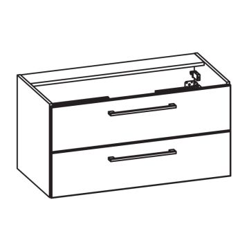 Pelipal PCON Waschtischunterschrank 95 cm Skizze