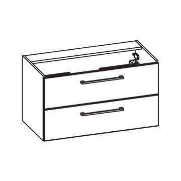 Pelipal PCON Waschtischunterschrank 95 cm Skizze