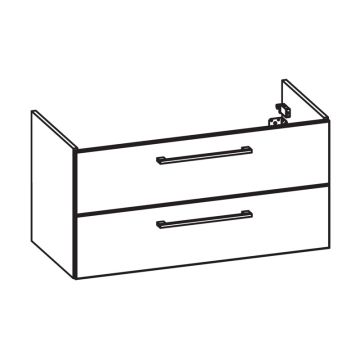 Pelipal PCON Waschtischunterschrank 96 cm Skizze