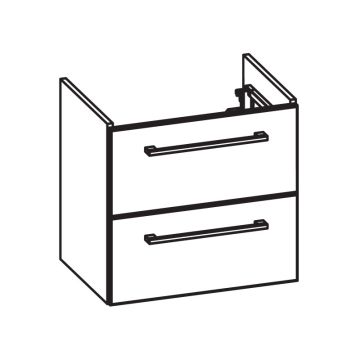 Pelipal PCON Waschtischunterschrank 45 cm Skizze