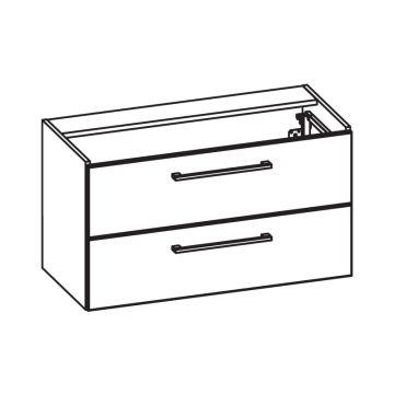 Pelipal PCON Waschtischunterschrank 95 cm Skizze