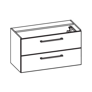 Pelipal PCON Waschtischunterschrank 95 cm Skizze