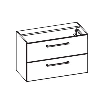 Pelipal PCON Waschtischunterschrank 75 cm Skizze