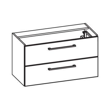 Pelipal PCON Waschtischunterschrank 95 cm Skizze