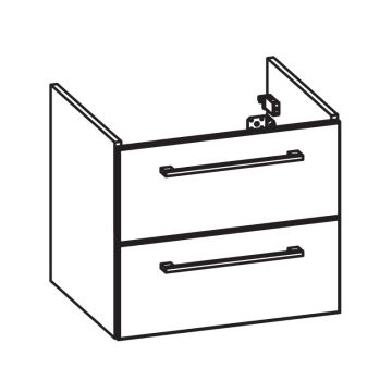 Pelipal PCON Waschtischunterschrank 75 cm Skizze