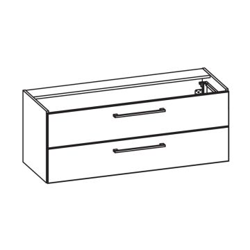 Pelipal PCON Waschtischunterschrank 125 cm Skizze