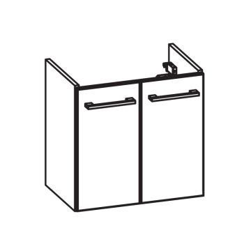Pelipal PCON Waschtischunterschrank 50 cm Skizze