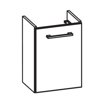 Pelipal PCON Waschtischunterschrank 35 cm Skizze