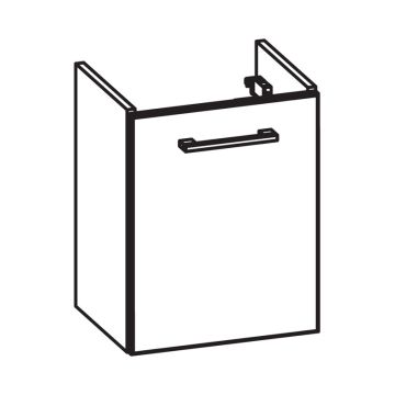 Pelipal PCON Waschtischunterschrank 38 cm Skizze