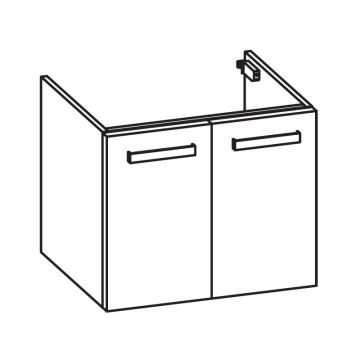 Pelipal PCON Waschtischunterschrank 58 cm Skizze