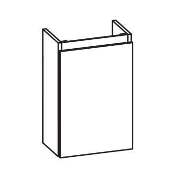 Pelipal PCON Waschtischunterschrank 35 cm Skizze