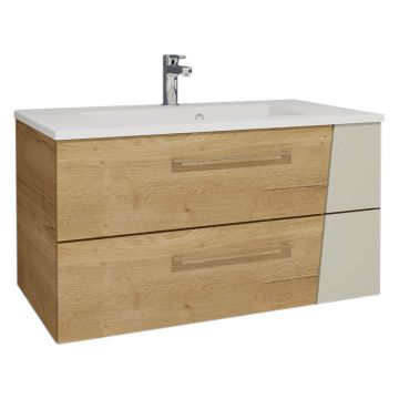 Pelipal Serie 7040 Mineralmarmor-Waschtisch mit Unterschrank - 92 cm