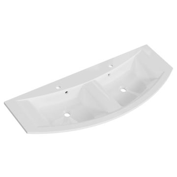 Pelipal Serie 7045 Mineralmarmor-Doppelwaschtisch 131 cm