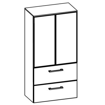 Pelipal Serie 6005 Hochschrank - 60 cm Skizze