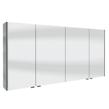 Pelipal Spiegelschränke Spiegelschrank - 143,2 cm, 4 Drehtüren, 4 Glaseinlegeböd