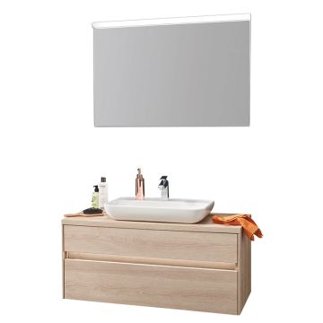 Puris Unique Badmöbel Set 1 - 100 cm mit Flächenspiegel