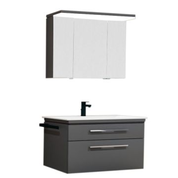 Puris Cool Line Badmöbel Set 90 cm Spiegelschrank Serie B