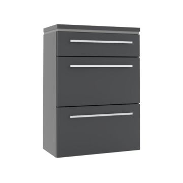 Puris Cool Line Highboard 60 cm, mit 2 Auszügen und 1 Schubkasten