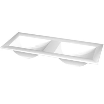 Puris Cool Line Doppelwaschtisch 120 cm Stoneplus