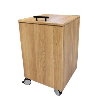 Puris Swing Wäscherolli mit Klappdeckel Wäschesack u 4 Rollen 47 cm