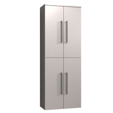 Puris Kera Plan Hochschrank - 60 cm, mit 4 Türen, 4 Glasfachböden