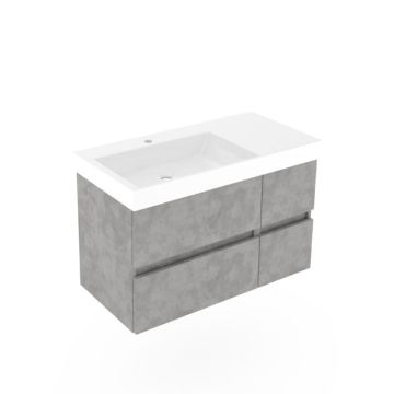 Puris Kera Plan Waschtisch mit Unterschrank - 92 cm