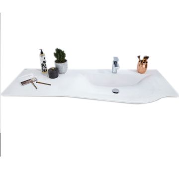 Puris Swing Glas Waschtisch 140 cm