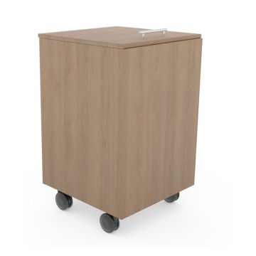 Puris Swing Wäscherolli mit Klappdeckel Wäschesack u 4 Rollen 47 cm