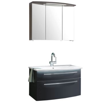 Puris Speed Badmöbel Set 12 82 cm mit Spiegelschrank