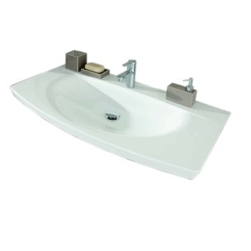 Puris Classic Line Mineralguss evermite Möbelwaschtisch 90 cm