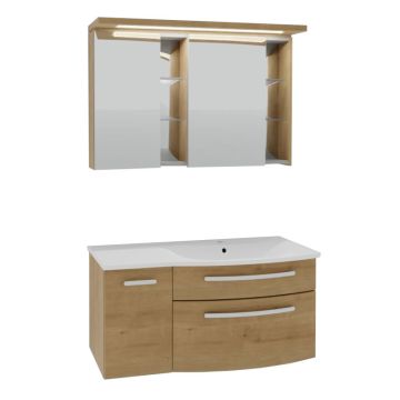 Puris Linea Badmöbel Set 10 Variante links 100 cm