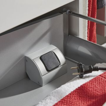 Puris Zubehör Steckdosen-Element für Waschtischunterschränke mit 2 Auszügen