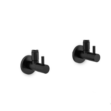 Laguna Zubehör Eckventil schwarz - 2 Stück