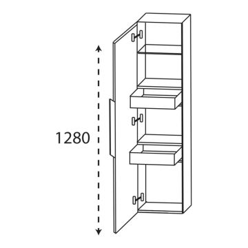 Puris Modern Life Mittelschrank - 40 cm Skizze